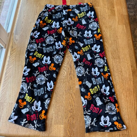 Disney Halloween Mickey Lounge Pants Soft Fleece Size Medium - Picture 2 of 8